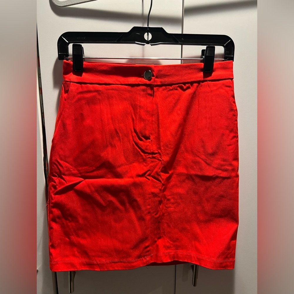 Must Have Red high waisted skirt